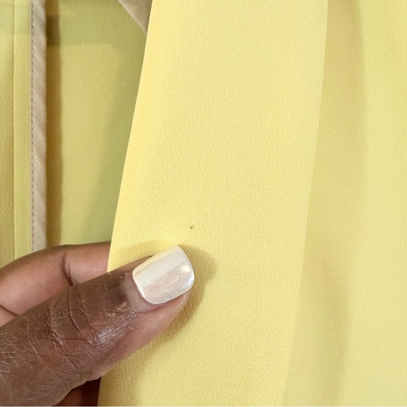 rag & bone Crepe Tuxedo Jacket Blazer Size 6 Chartreuse Yellow Preppy Academia - Picture 3 of 13